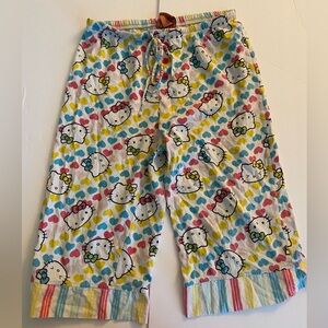 2008 Y2K Hello Kitty capri pajama pants